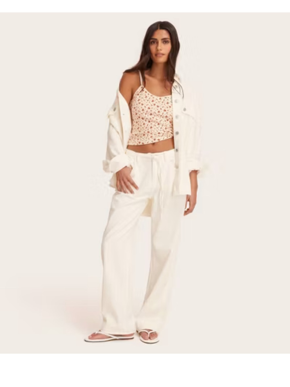 Parke Target Collab Mid-Rise Drawstring Baggy Jeans